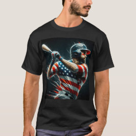 Camiseta Patriotic American Baseball