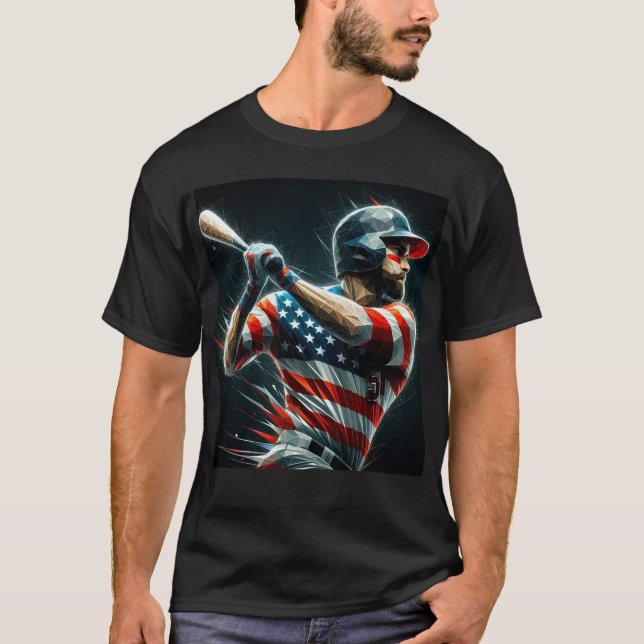 Camiseta Patriotic American Baseball (Frente)
