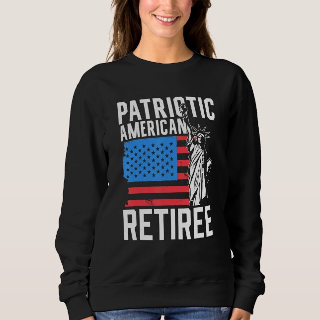 Camiseta Patriotic American Retiree Us America Usa Patriot  (Frente)