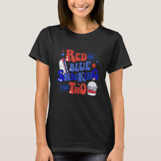 Camiseta Patriotic And Pregnant Baby Reveal 4th Of July Pre