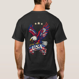 Camiseta Patriotic Bald Eagle USA