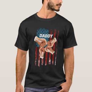 Camiseta Patriotic "Dad Squad" Fist-Bump Shirt