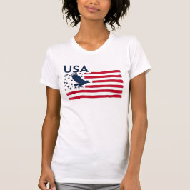 Camiseta Patriotic Eagles EUA Flag Estados Unidos