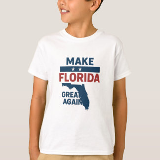 Camiseta  Patriotic Florida Design – “Make Florida Great ''
