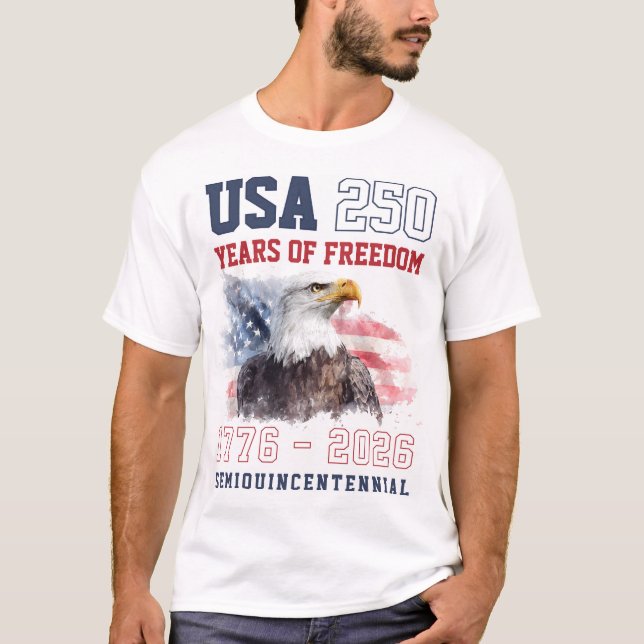 Camiseta Patriotic Freedom America's 250th Anniversary (Frente)