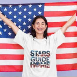 Camiseta Patriotic Homecoming - "Stars Guide Home" American