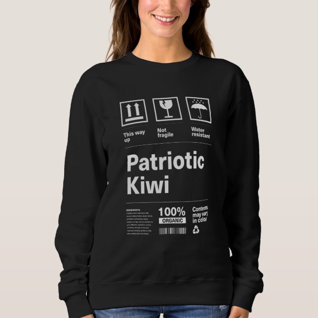 Camiseta Patriotic Kiwi Patriotism New Zealand Country Prid (Frente)