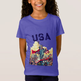 Camiseta Patriotic Liberty Parade - Vintage 4 de julho dos 