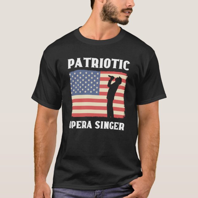 Camiseta Patriotic Opera Singer Music Choir Opera Singer (Frente)