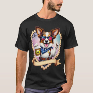 Camiseta Patriotic Papillon with coffee