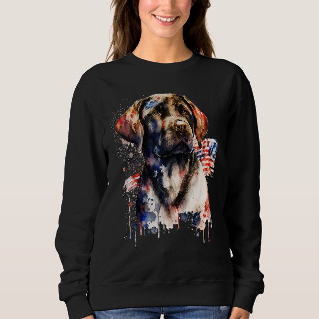 Camiseta Patriotic Puppy 4th of July USA Independence Day 1 (Frente)