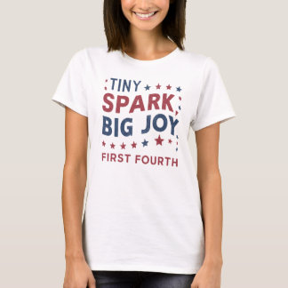 Camiseta Patriotic Tiny Spark Primeiro Quarto de julho Mãe