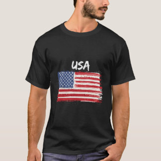 Camiseta Patriotic Usa With American Flag Of The United Sta