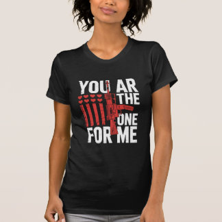 Camiseta Patriotic Valentine Shirt for Him You Are The One 