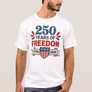 Camiseta Patriótica 250 Anos De Liberdade 1776–202