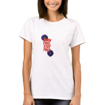 Camiseta Patriótica 4 de Julho Feminina Bandeira d