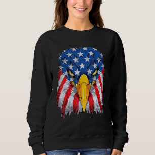 Camiseta Patriótica Águia 4 de julho Bandeira Americana Mer
