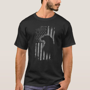 Camiseta Patriótica Águia Americana Bandeira Legal Animais 