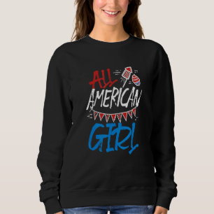 Camiseta Patriótica All American Girl em 4 de julho