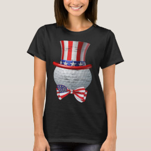 Camiseta Patriótica America Flag Golf 4 De Julho Mãe Pai
