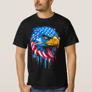 Camiseta Patriótica American Flag Eagle