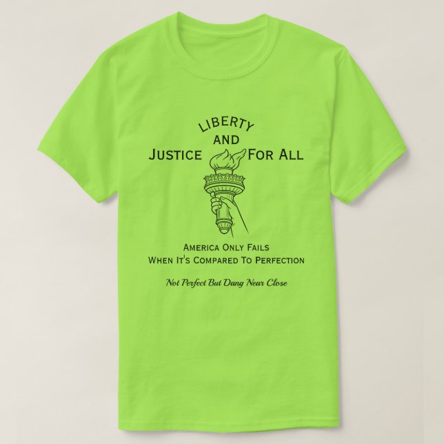 Camiseta Patriótica Americana (3e) (Frente do Design)