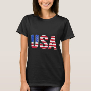 Camiseta Patriótica Americana Bandeira EUA Homens