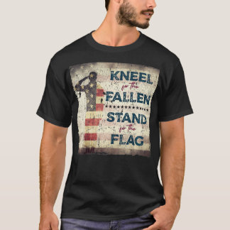 Camiseta Patriótica Americana Bandeira para Veterano Milita