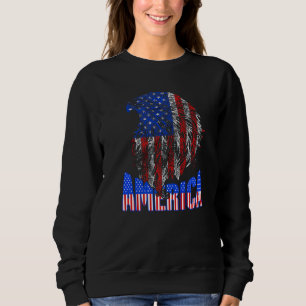 Camiseta Patriótica Americana Bandeira Tribal Usa Eagle 4