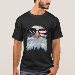 Camiseta Patriótica Bald Eagle 4 De Julho América Bandeira 