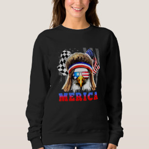 Camiseta Patriótica Bald Eagle Americana Merica