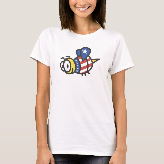 Camiseta Patriótica Bumble Bee (Frente)