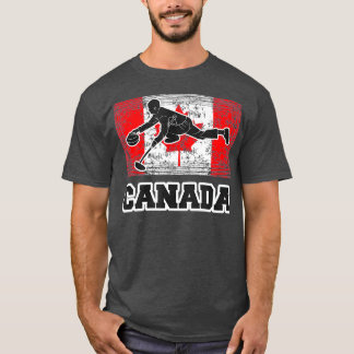 Camiseta Patriótica Canadá Bandeira Curling TsHirt