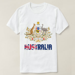 Camiseta Patriótica Casaco de Armas na Austrália