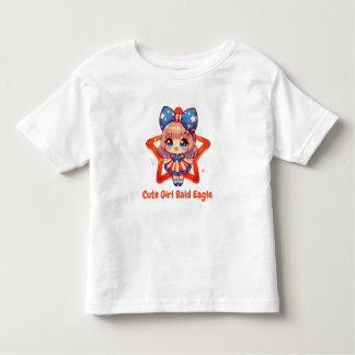 Camiseta Patriótica Cutie - Bebê Balde Águia com Raparigas
