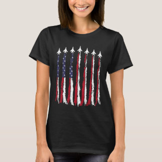 Camiseta Patriótica Da Força Aérea Americana Bandeira 4 De 