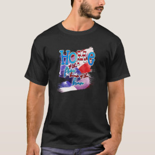 Camiseta Patriótica das Estrelas de Bandeira Americanas em
