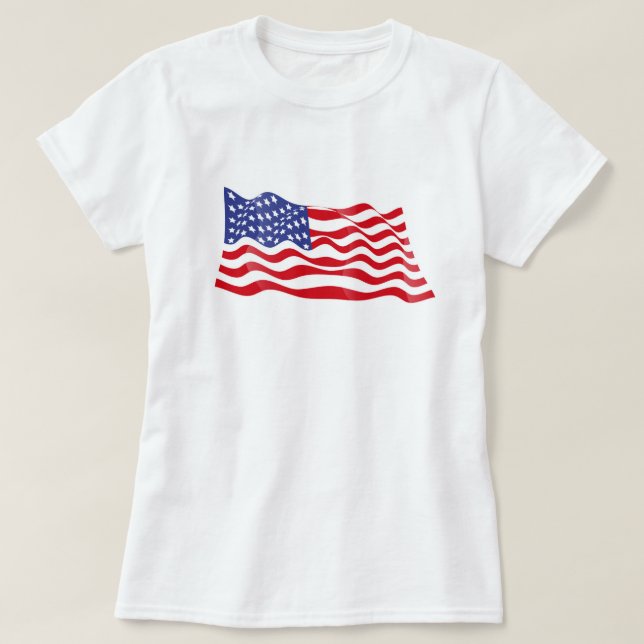 Camiseta Patriótica das Mulheres (Frente do Design)