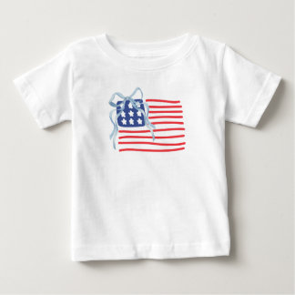 Camiseta Patriótica de Crianças com Bandeira dos E