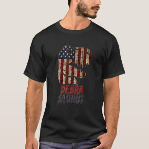 Camiseta Patriótica Debra Dino Debrasaurauro Bandeira Ameri