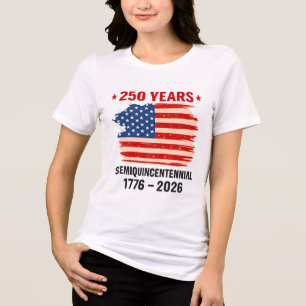 Camiseta Patriótica do 250º Aniversário dos EUA Am