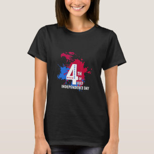 Camiseta Patriótica Eagle 4 de julho Independe Americana