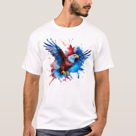 Camiseta Patriótica Eagle American 4 de julho
