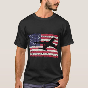 Camiseta Patriótica KC-135 Jato de Estrtratotanker bandeira