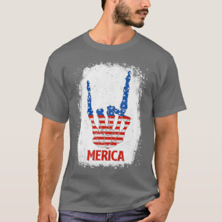 Camiseta Patriótica Merica Skeleton EUA Bandeira Americana
