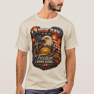 Camiseta Patriótica Orgulho do Dia do Trabalho – H