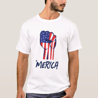 Camiseta Patriótica Punho Erguido | Orgulho EUA Gr