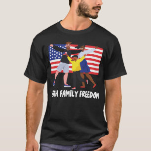 Camiseta Patriótica Retro Fé Família Liberdade EUA