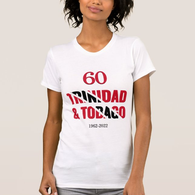 Camiseta Patriótica TRINIDAD 60º aniversário da Independênc (Frente)
