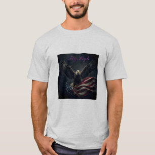 Camiseta Patriótica USA Flag Eagle